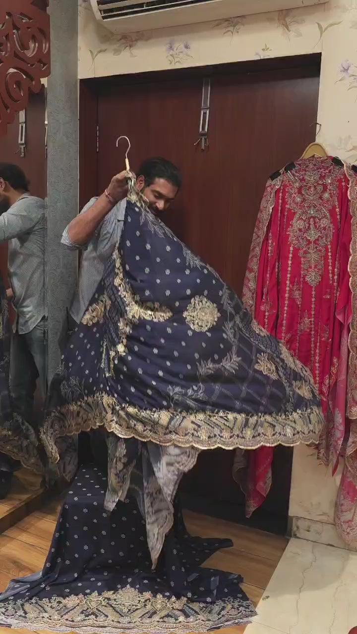 Anarkali Look Pure Crepe A-Line Suit 5.0