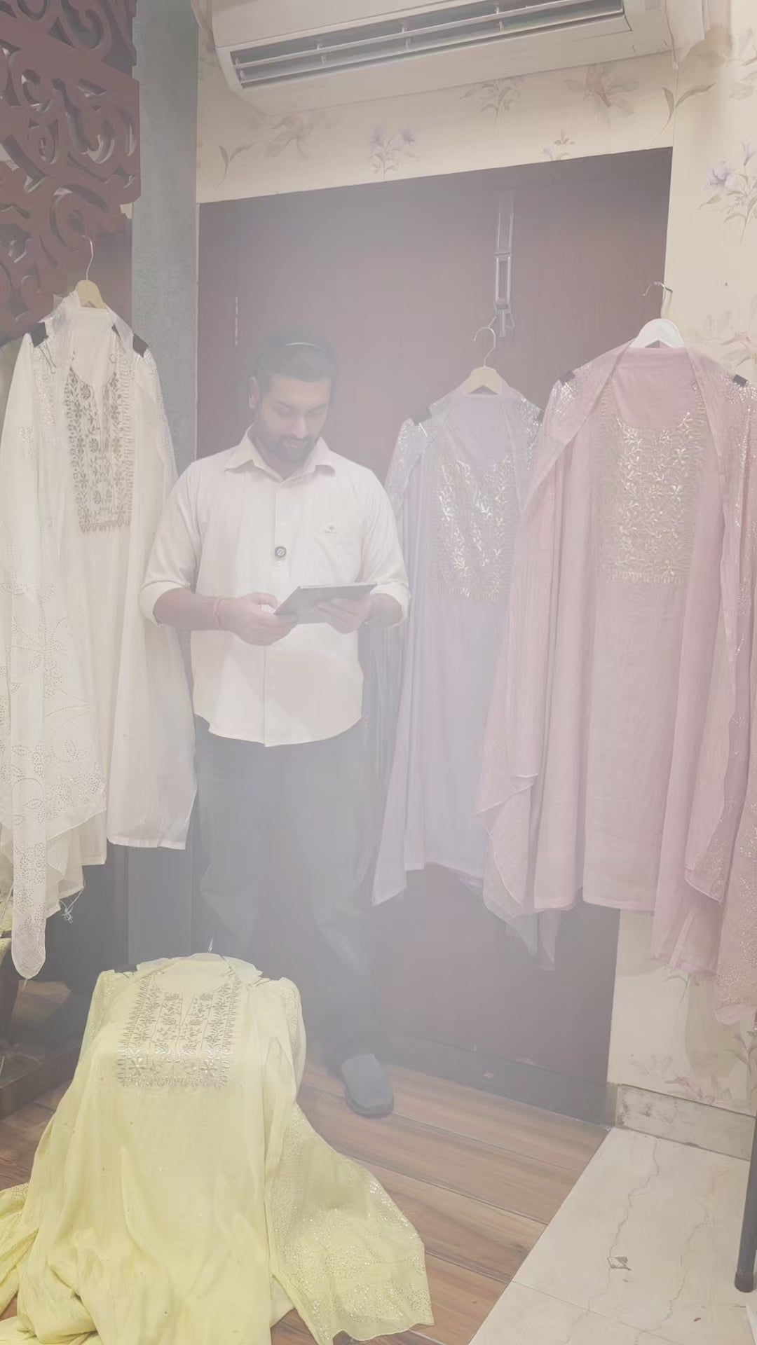 Mul Chanderi Elegance with Pitta Work & Mukaish Dupatta