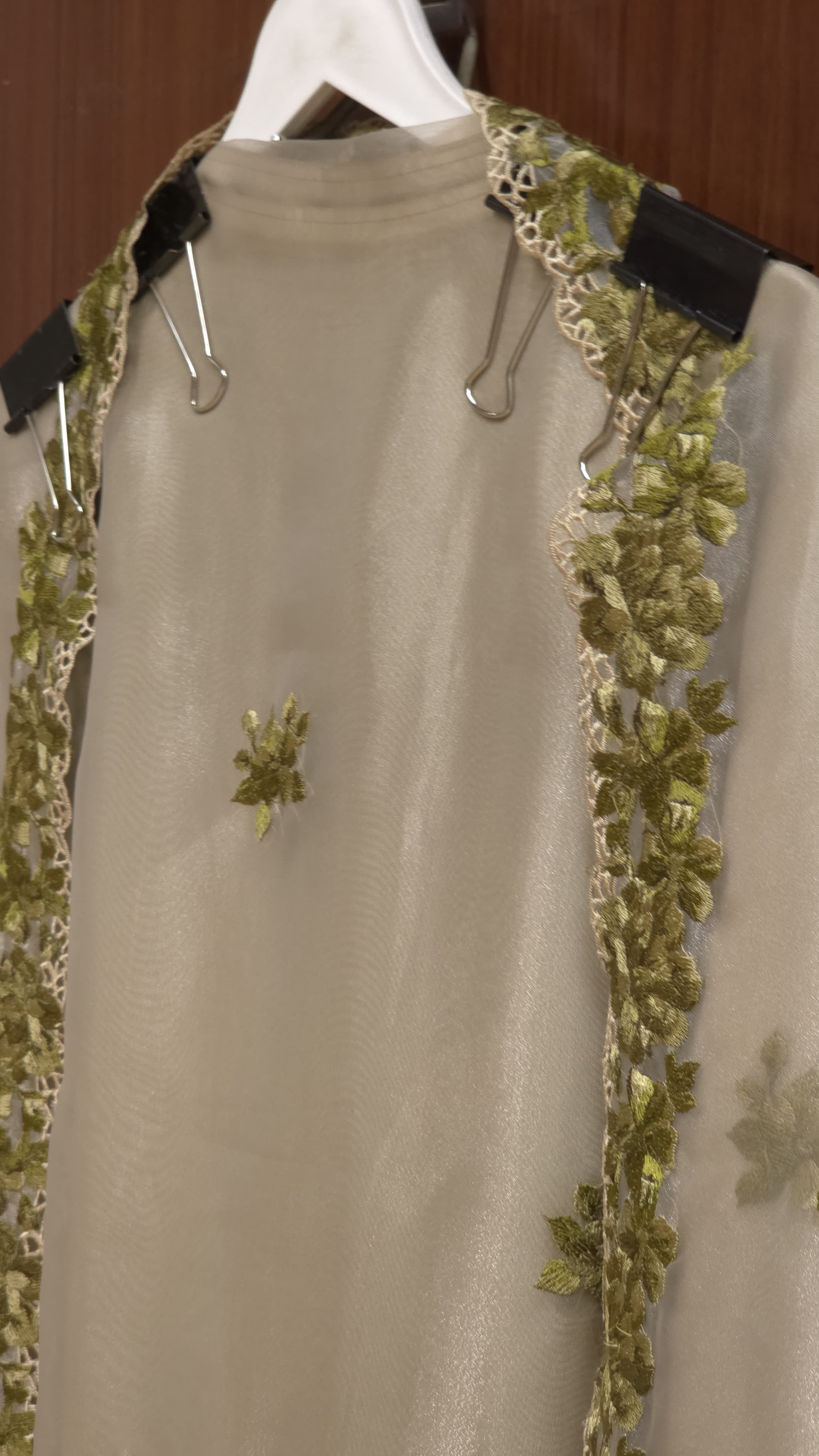Premium Glass Tissue Suit with Parsi Work