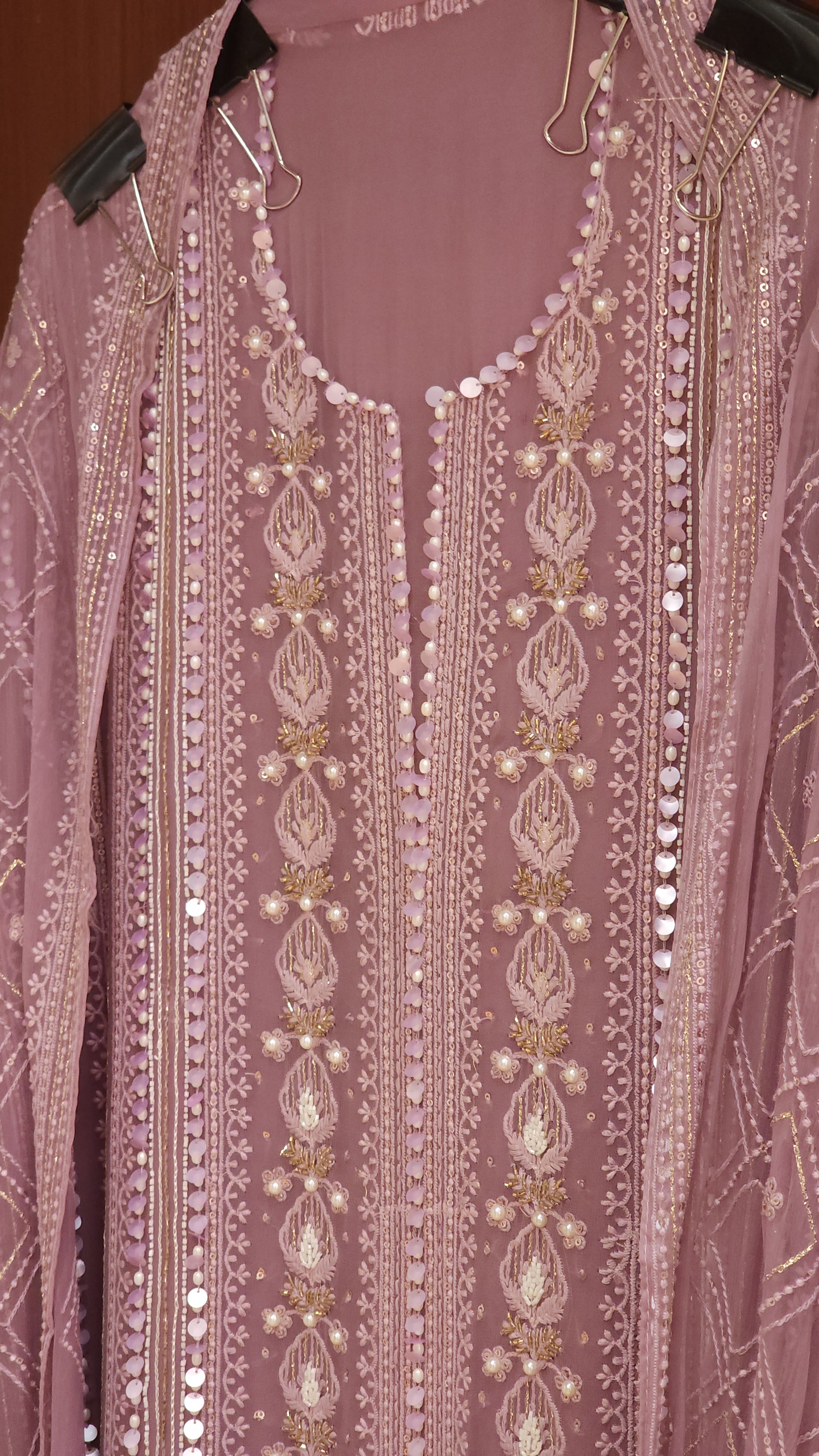 Premium Georgette Lucknowi Suits in embroidery