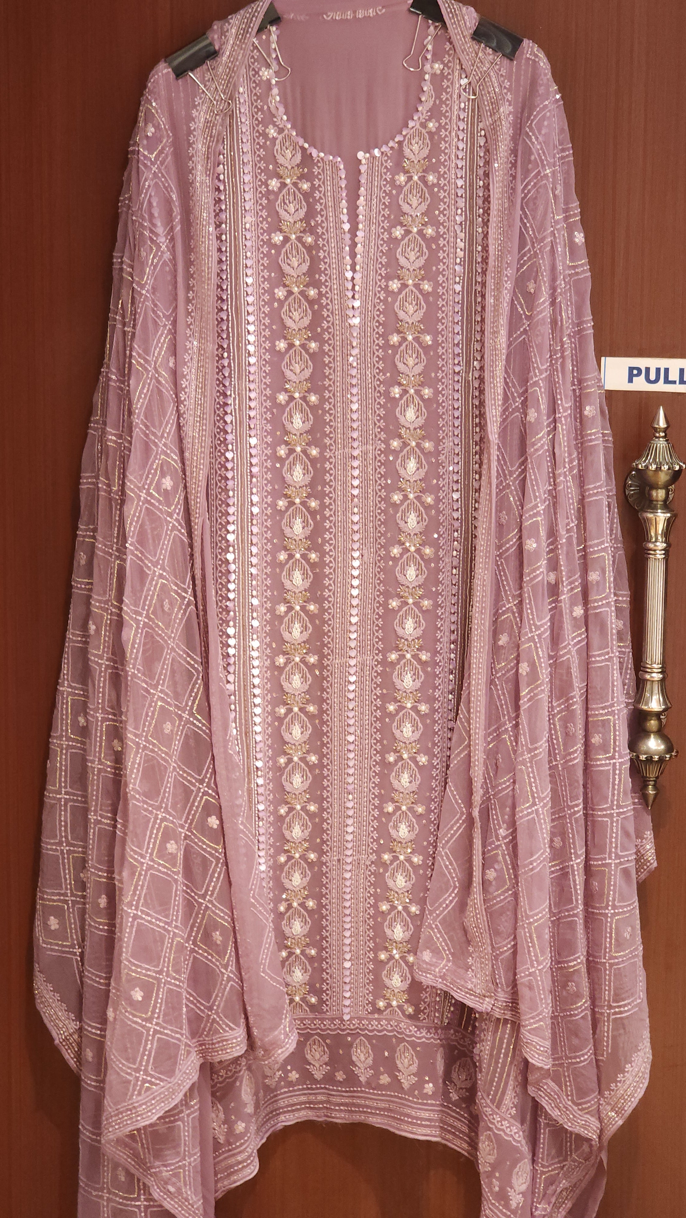 Premium Georgette Lucknowi Suits in embroidery