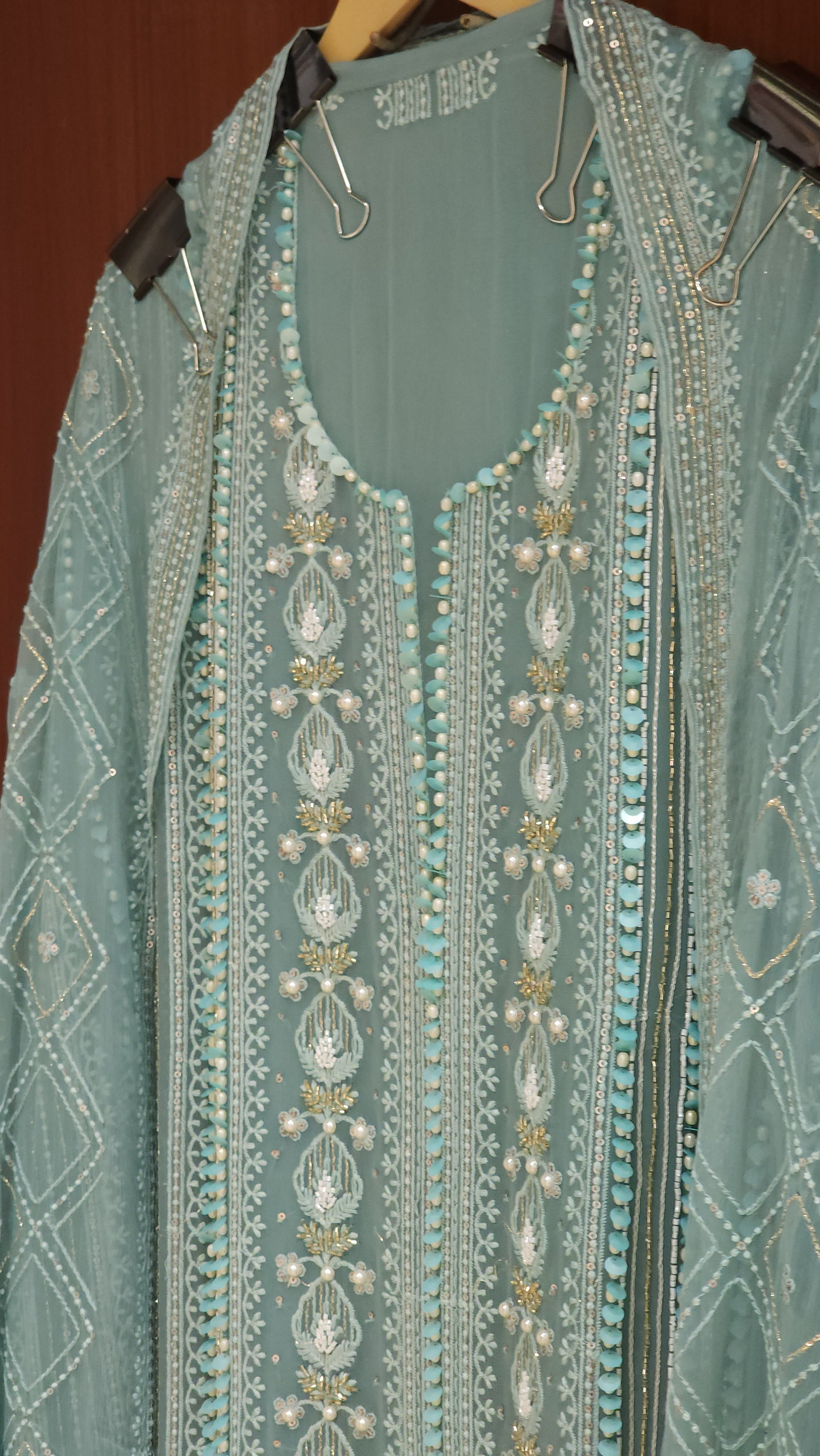 Premium Georgette Lucknowi Suits in embroidery